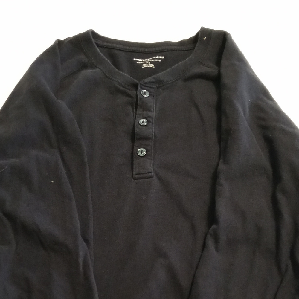 Amazon Essentials Men's Dark Henley Shirt